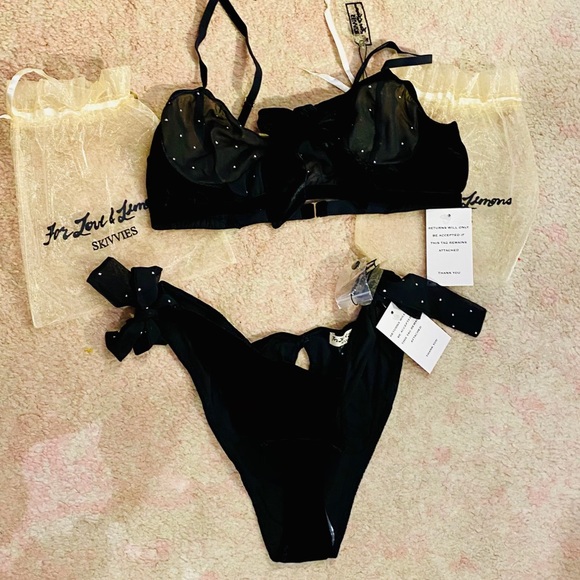 🍋FL&Ls🍋Lucky Dice Bow Bra&Panty Set-Large - Picture 6 of 16